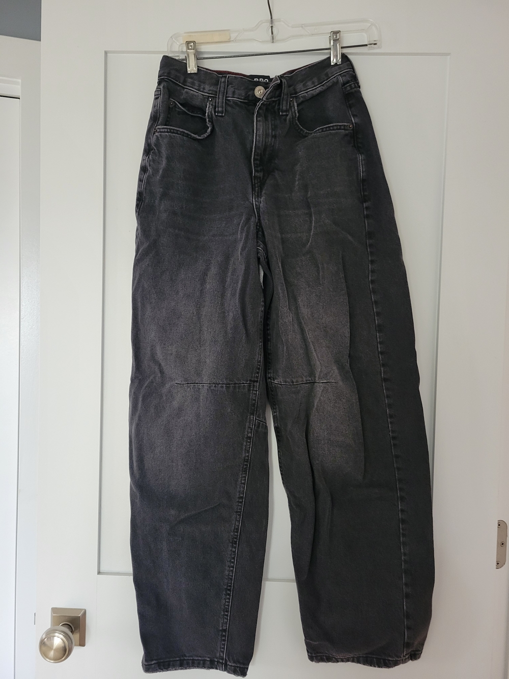 BDG Black Relaxed Wide-Leg Jeans